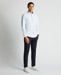 Remus Uomo ... Light Blue Frank Long Sleeve Semi -Formal Shirt - Tapered fit (140/21)