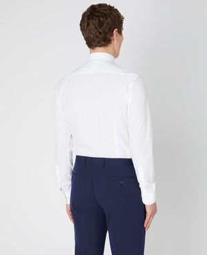 Remus Uomo ... White Ashton Long Sleeve Formal Shirt - Slim Fit (600/01)