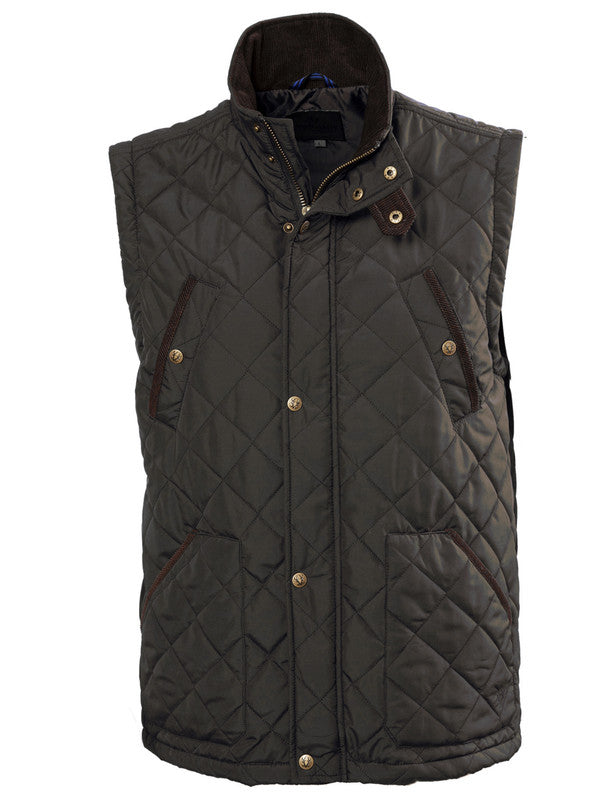 Vedoneire ... Heritage Quilted Gilet - Green
