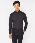 Remus Uomo ... Black Seville Long Sleeve Formal Shirt- Tapered fit (300/00)