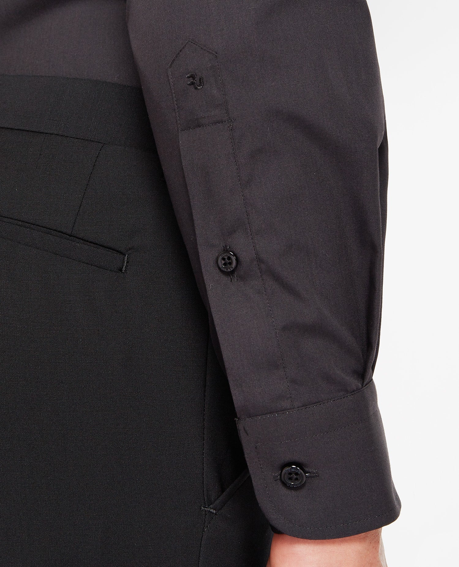 Remus Uomo ... Black Seville Long Sleeve Formal Shirt- Tapered fit (300/00)