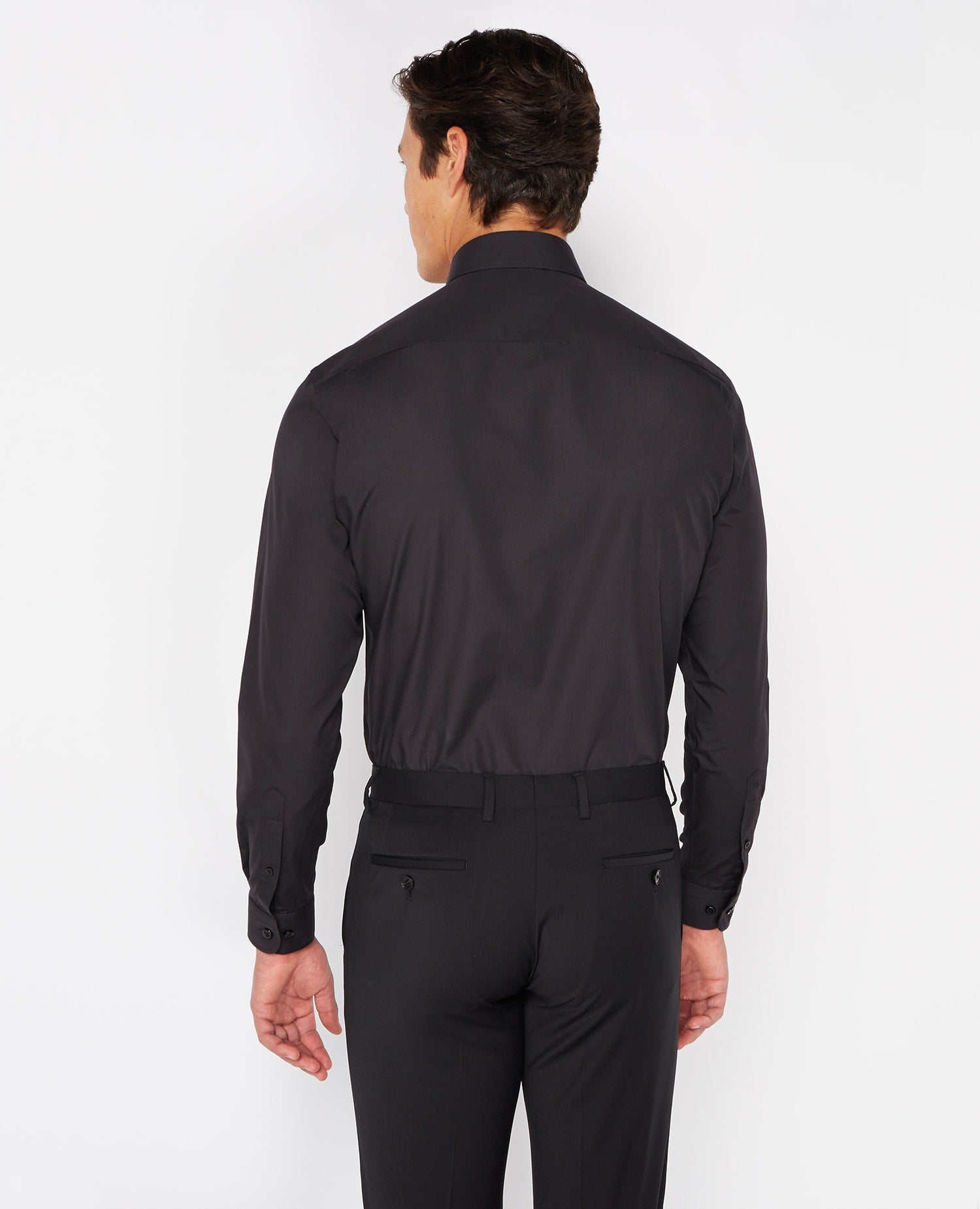 Remus Uomo ... Black Seville Long Sleeve Formal Shirt- Tapered fit (300/00)