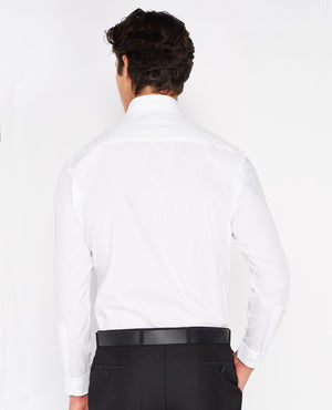 Remus Uomo ... White Seville Long Sleeve Formal Shirt - Tapered fit (300/01)