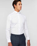 Remus Uomo ... White Rome Long Sleeve Formal Shirt - Slim Fit (890/01)