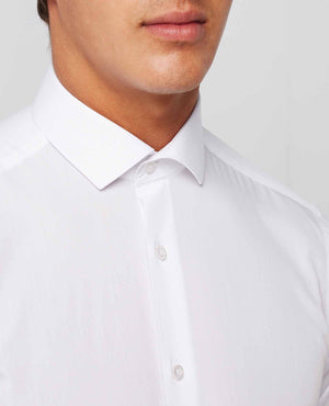 Remus Uomo ... White Rome Long Sleeve Formal Shirt - Slim Fit (890/01)