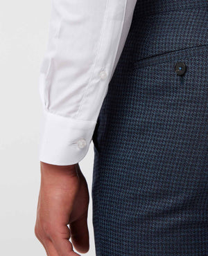 Remus Uomo ... White Rome Long Sleeve Formal Shirt - Slim Fit (890/01)