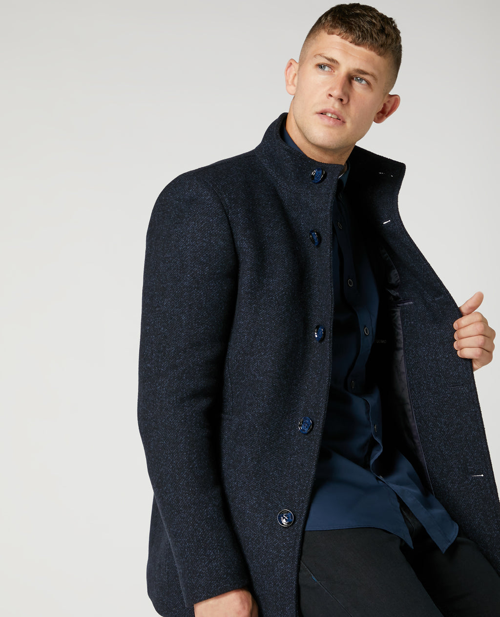 Remus Uomo ... Jonah Tailored Coat - Dark Blue (332/29)