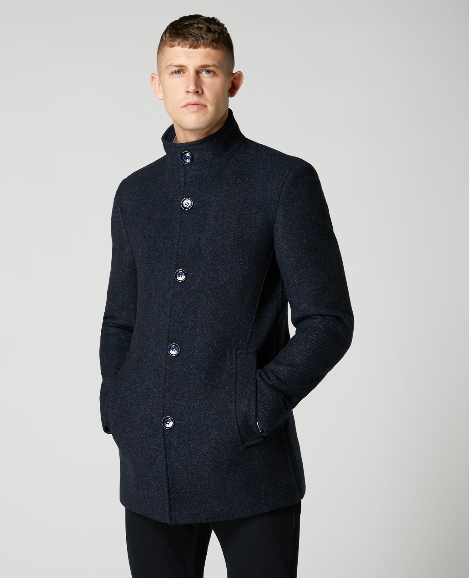 Remus Uomo ... Jonah Tailored Coat - Dark Blue (332/29)