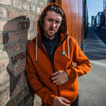 Mineral ... Chatham Full Zip Hoodie - Burnt Orange