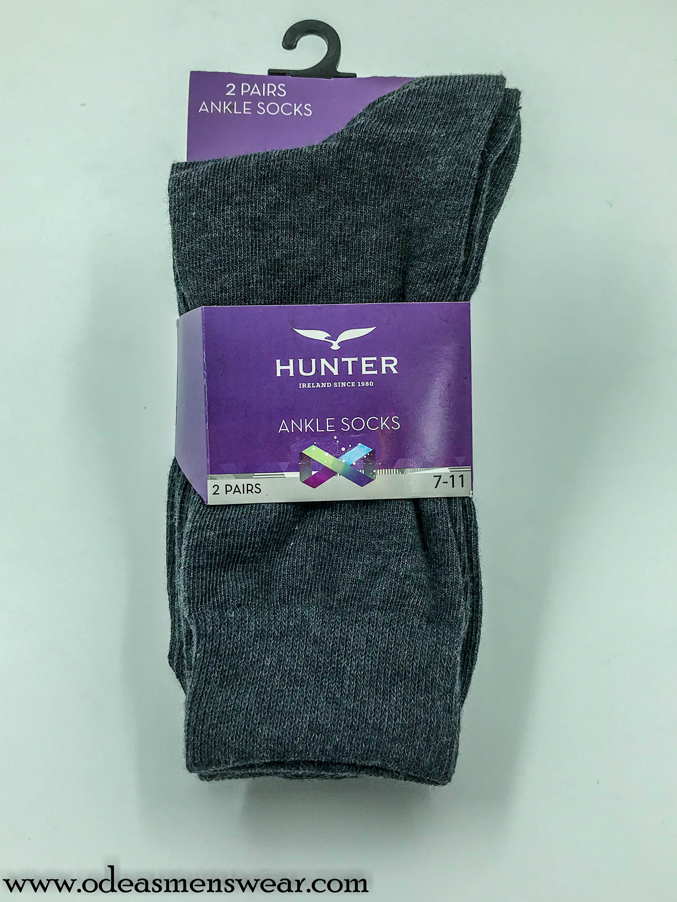 Hunter ... Ankle socks - Dark grey 2 pack (Abbey CBS / Hospital John the Baptist)