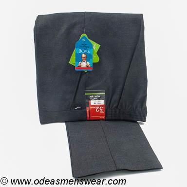 Hunter ... Sturdy Fit Elastic Waist Boys Trousers - Charcoal Grey (Abbey CBS / Monastery / Hospital John the Baptist)