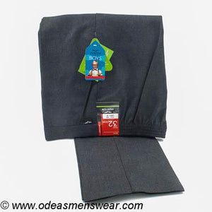 Hunter ... Sturdy Fit Elastic Waist Boys Trousers - Charcoal Grey (Abbey CBS / Monastery / Hospital John the Baptist)