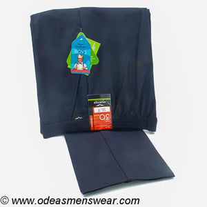 Hunter ... Sturdy Fit Elastic Waist Boys Trousers - Navy  (St Ailbe's)