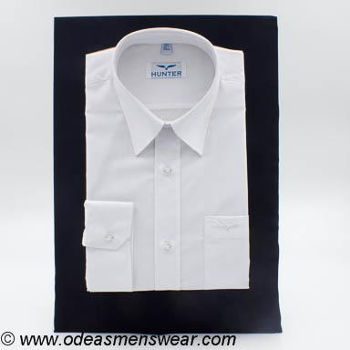 Hunter ... Long Sleeve Shirt - Regular Fit - White (Abbey CBS / St. Ailbe's)