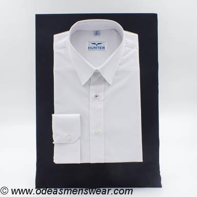 Hunter ... Long Sleeve Shirt - Slim Fit -  White (Abbey CBS / St. Ailbe's)