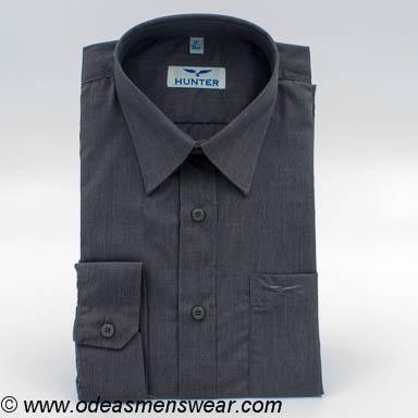 Hunter ... Long Sleeve Shirt - Regular Fit - Dark Grey (Hospital John the Baptist)