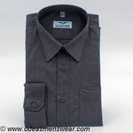 Hunter ... Long Sleeve Shirt - Regular Fit - Dark Grey (Hospital John the Baptist)