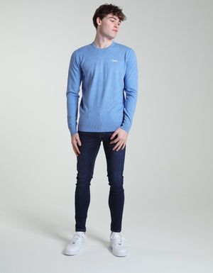 Diesel ... Nolan Round Neck - Nautical Blue Mel