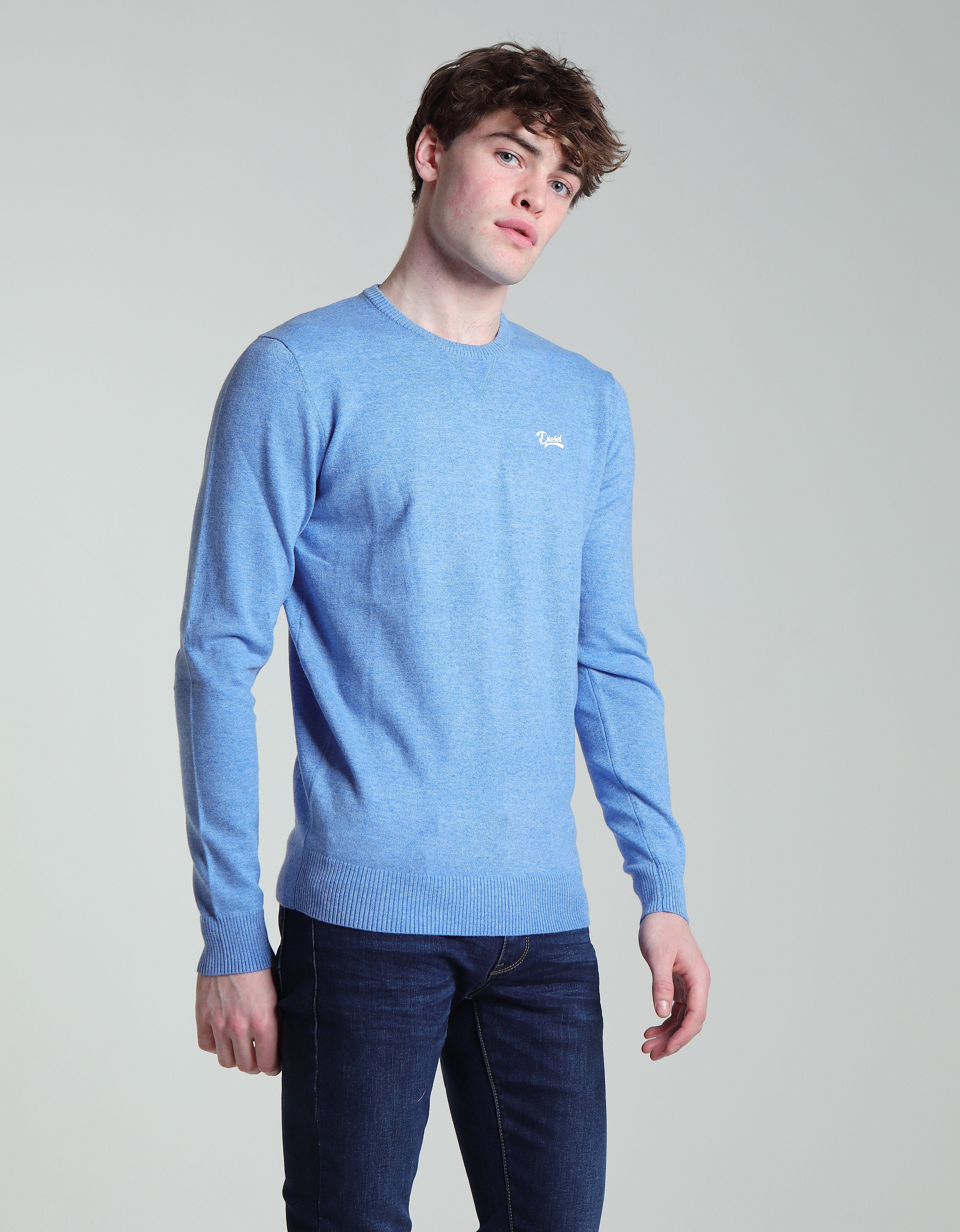 Diesel ... Nolan Round Neck - Nautical Blue Mel