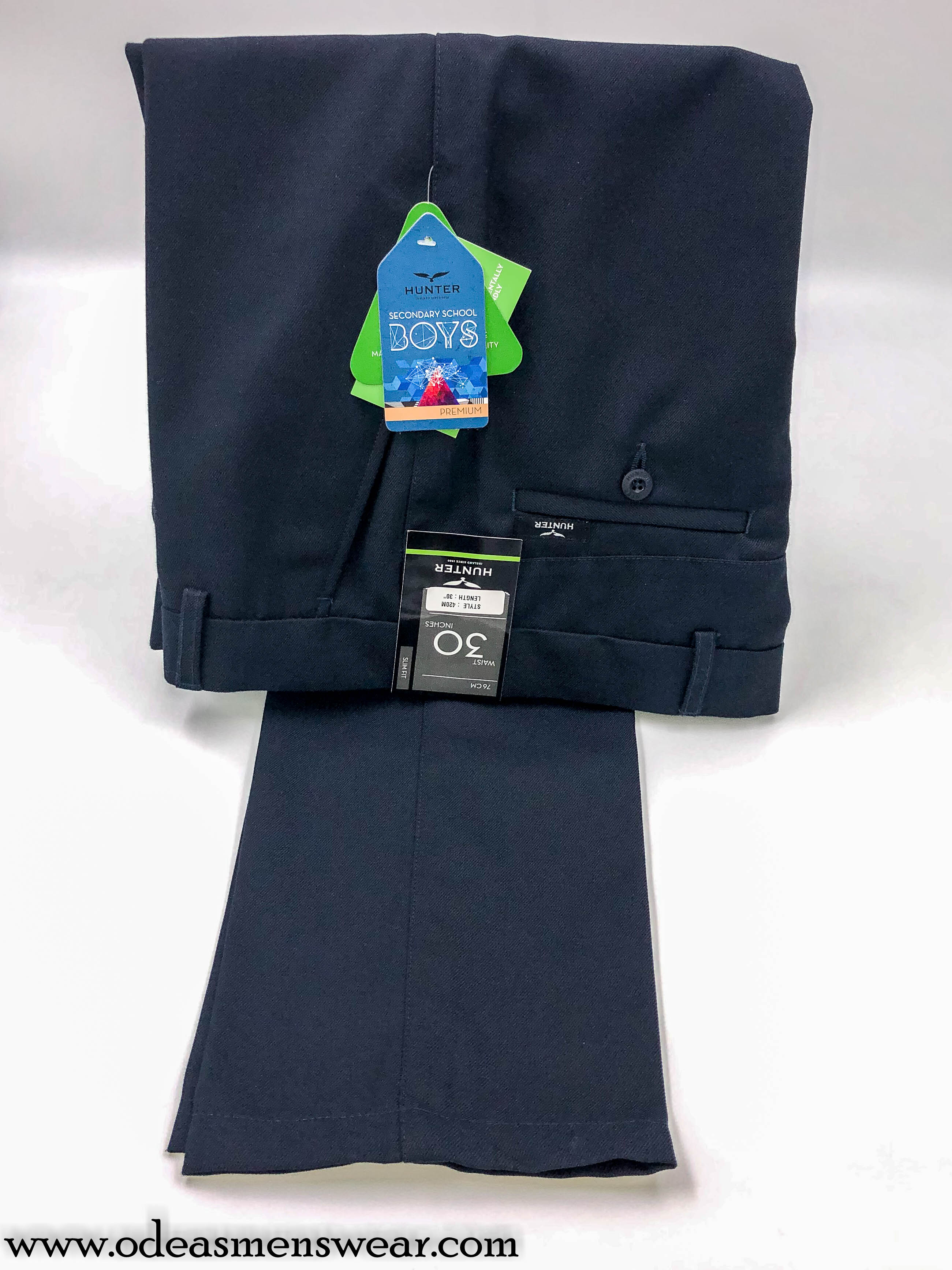 Hunter ... Mens Slim Fit Trousers - Navy (St. Ailbe's)