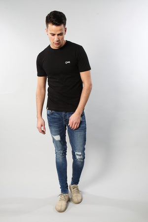 Diesel ... Basic Scott O Neck Tee - Black